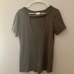 Tobi Plunging Neckline Top